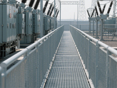 電廠鋼格柵板圖片2